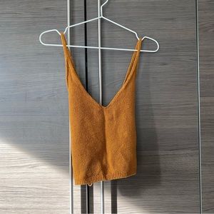 Anthropologie Moth Rust Knit Tank
